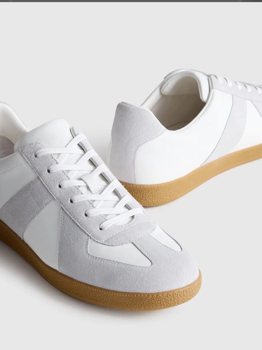 Quince men’s Italian leather and suede trainer 10.5